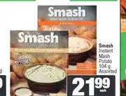 Spar Smash Instant Mash Potato 104 g Assorted offer