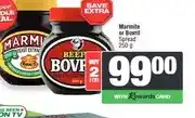 Spar Marmite or Bovril Spread 250 g - Buy 2 for offer