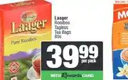 Spar Laager Rooibos Tagless Tea Bags 80s offer