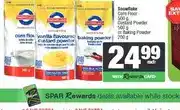 Spar Snowflake Corn Flour 500 g, Custard Powder 500 g or Baking Powder 200 g offer