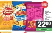 Spar Willards Cheese Curls 90 g + Flings 90 g + Puffed Corn 80 g Assorted - Buy all for offer