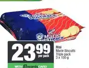 Spar Risi Marie Biscuits Triple Pack 3 x 150 g offer