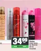 Spar Revlon Body Spray for Women 90 ml Assorted offer