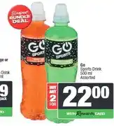 Spar Go Sports Drink 500 ml Assorted - Buy 2 for offer