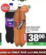 Spar Fanta, Stoney or Sprite 2 litre (Excl. Coca-Cola and Zero or Light Range) - Buy 2 for offer