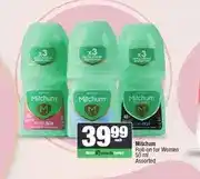Spar Mitchum Roll-on for Women 50 ml Assorted offer