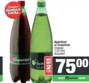 Spar Appletiser or Grapetiser Original 1.25 litre Assorted - Buy 2 for offer