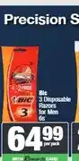 Spar Bic 3 Disposable Razors for Men 6s offer