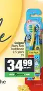 Spar Colgate Bluey Kids Toothbrush 2-5 years 2s offer