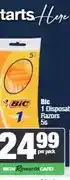 Spar BIC 1 Disposable Razors 5s each offer