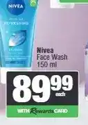 Spar Nivea Face Wash 150 ml offer