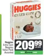 Spar Huggies Extra Care Nappies Value Pack Assorted offer