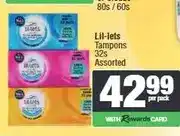 Spar Lil-lets Tampons 32s Assorted offer