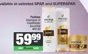 Spar Pantene Shampoo or Conditioner Assorted 400 ml offer