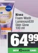 Spar Nivea Foam Wash Luminous630 Skin Glow 100 ml offer