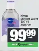 Spar Nivea Micellar Water 400 ml Assorted offer