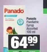 Spar Panado Paediatric Syrup Assorted 100 ml offer
