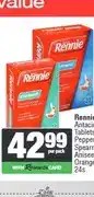Spar Rennie Antacid Tablets Peppermint, Spearmint, Aniseed or Orange 24s offer