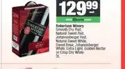 Spar Robertson Winery Smooth Dry Red, Natural Sweet Red, Johannisberger Red and other variants 3L offer