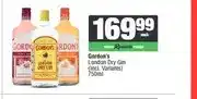 Spar Gordon's London Dry Gin (Incl. Variants) 750ml offer
