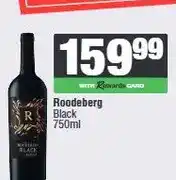 Spar Roodeberg Black 750ml offer