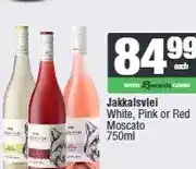 Spar Jakkalsvlei White, Pink or Red Moscato 750ml offer