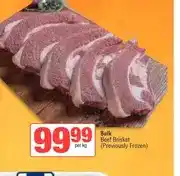 Spar Bulk Beef Brisket (Previously Frozen) offer