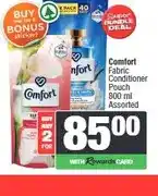 Spar Comfort Fabric Conditioner Pouch 800 ml Assorted - Buy Any 2 offer