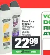 Spar Home Care By SPAR All Purpose Cleaner 750 ml Assorted offer