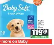 Spar Baby Soft Toilet Rolls 2 Ply 350 Sheets 18s Assorted offer