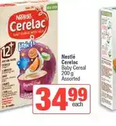Spar Nestlé Cerelac Baby Cereal 200 g Assorted offer