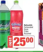Spar Refreshhh Carbonated Drink 2 litre Assorted - Buy 2 for offer