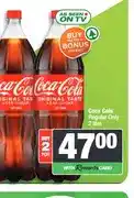 Spar Coca Cola Regular Only 2 litre - Buy 2 for offer
