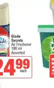 Spar Glade Secrets Air Freshener 180 ml Assorted offer