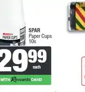 Spar SPAR Paper Cups 10s offer