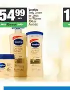 Spar Vaseline Body Cream or Lotion for Women 400 ml Assorted offer