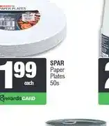 Spar SPAR Paper Plates 50s offer
