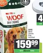 Spar SPAR Woof Dry Chunks 8 kg Assorted offer