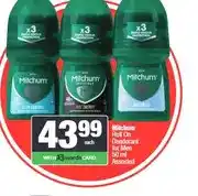 Spar Mitchum Roll On Deodorant for Men 50 ml Assorted offer