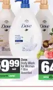 Spar Dove Body Wash for Women 1 litre Assorted offer
