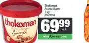 Spar Thokoman Peanut Butter 1 kg Assorted offer