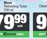 Spar Nivea Refreshing Toner 200 ml offer