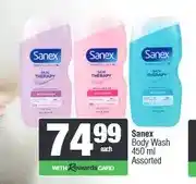 Spar Sanex Body Wash 450 ml Assorted offer