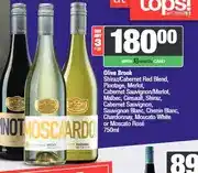 Spar Olive Brook Shiraz/Cabernet Red Blend, Pinotage, Merlot, Chardonnay, Moscato 750ml - Buy any 3 offer