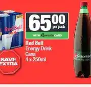 Spar Red Bull Energy Drink Cans 4 x 250ml offer