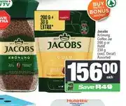 Spar Jacobs Krönung Coffee Jar 200 g or Refill 230 g (excl. Decaf) Assorted offer