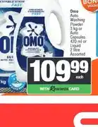 Spar Omo Auto Washing Powder 3 kg or Auto Capsules 420 ml or Liquid 2 litre Assorted offer