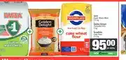 Spar Iwisa Super Maize Meal 2,5 kg + Golden Delight Parboiled Rice 2 kg + Snowflake Cake Flour 2,5 kg offer