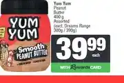 Spar Yum Yum Peanut Butter 400 g Assorted offer