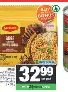 Spar Maggi Beef, Chicken, Durban Curry, Hot & Spicy or Cheese Noodles 5 x 68 g offer